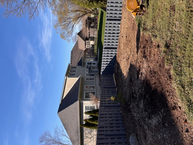 After emergency tree removal - clean yard restored